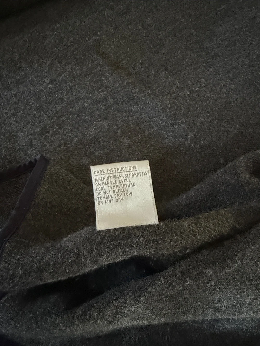 Jones New York Dark Navy Double-Breasted Trench Coat